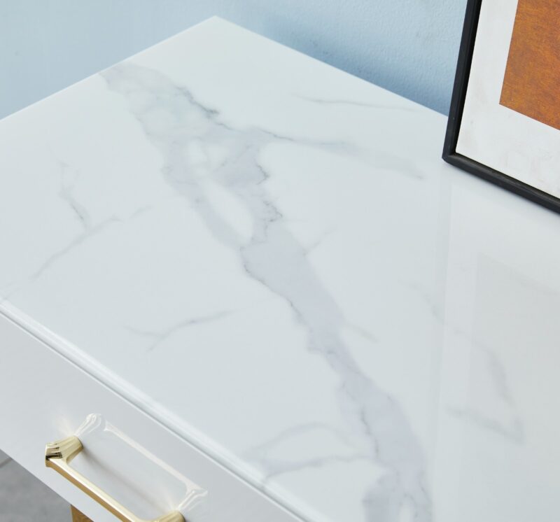 CONSOLE/COIFFEUSE LILA PIED CHROME - Image 4